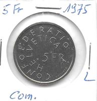 Monnaie Suisse: 5 Fr 1975