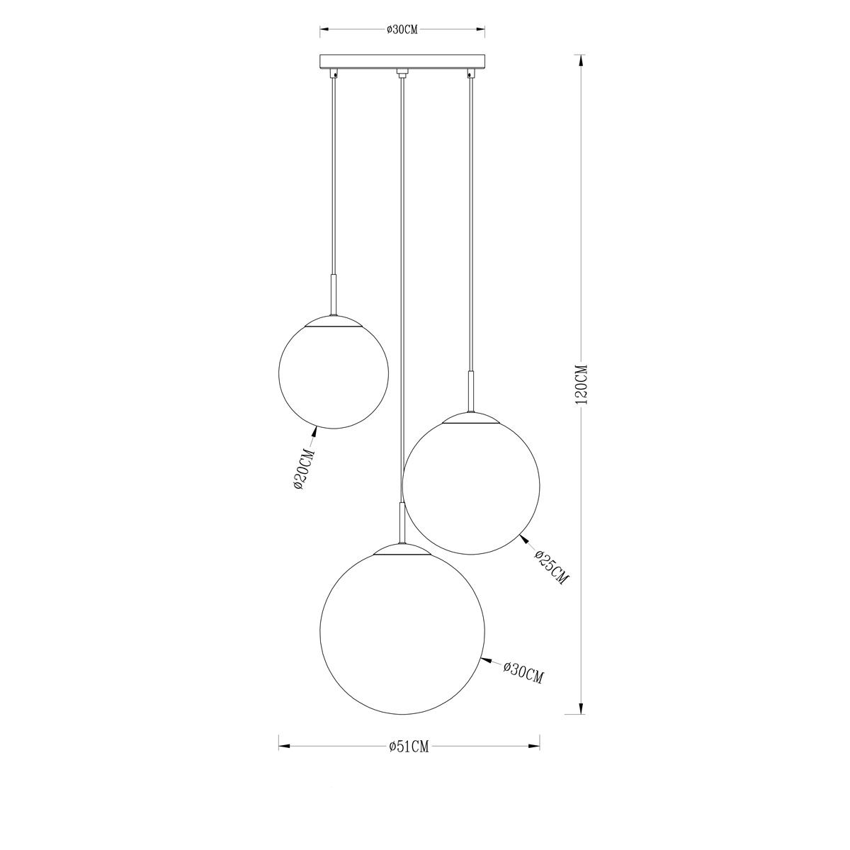 Lampadari & plafoniere: Pendelleuchte, Glas, Kugeln, 51 cm Ø – Nuovo (secondo la descrizione) da Kreuzlingen venduto da Smart-Light 6