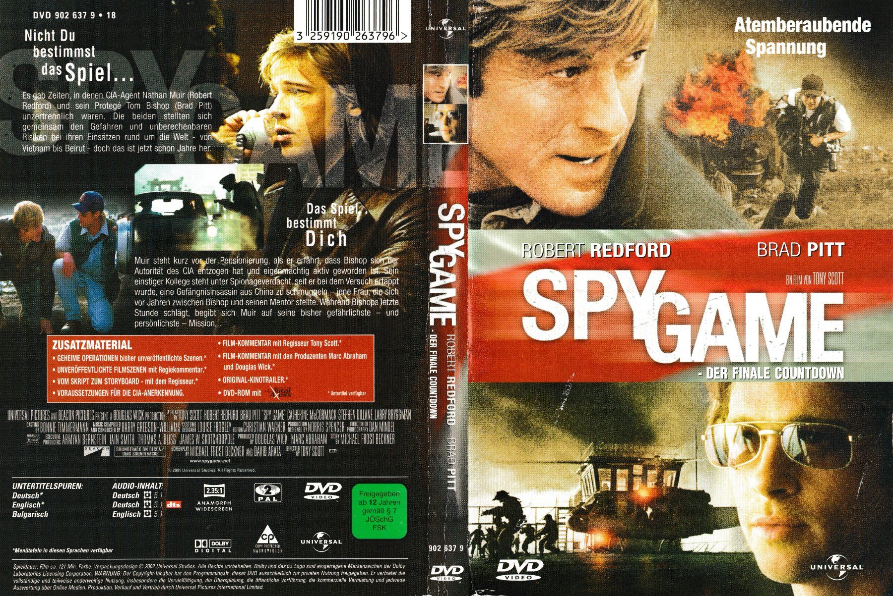 Tutti i DVDs: DVD - Spy Game – Der finale Countdown – Usato da Langnau am Albis venduto da MediaRescuerKeLoX