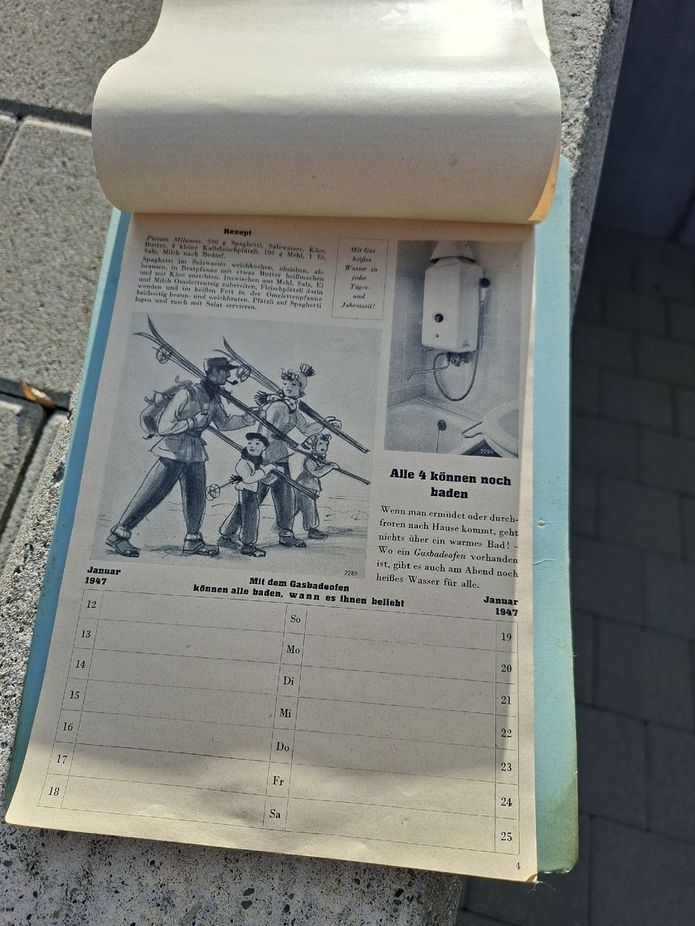 Calendari: Gaskalender 1947 – Usato da Ganterschwil venduto da HeidiuPeter 3