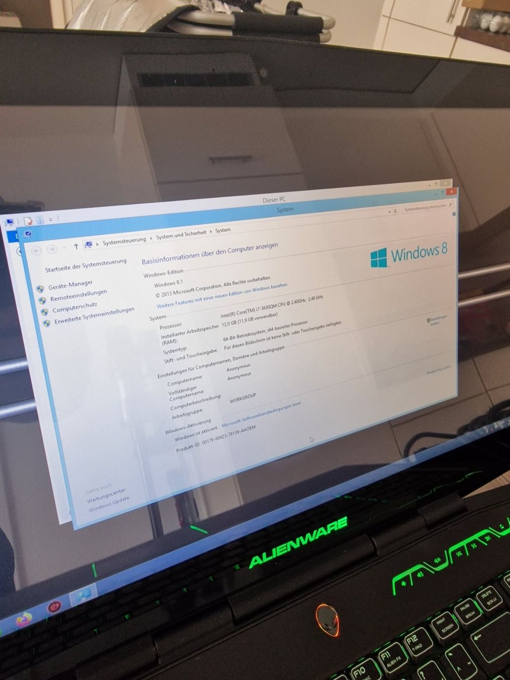 Alienware Notebooks: Gaming Laptop Alienware – Gebraucht aus Yverdon-les-Bains von  3