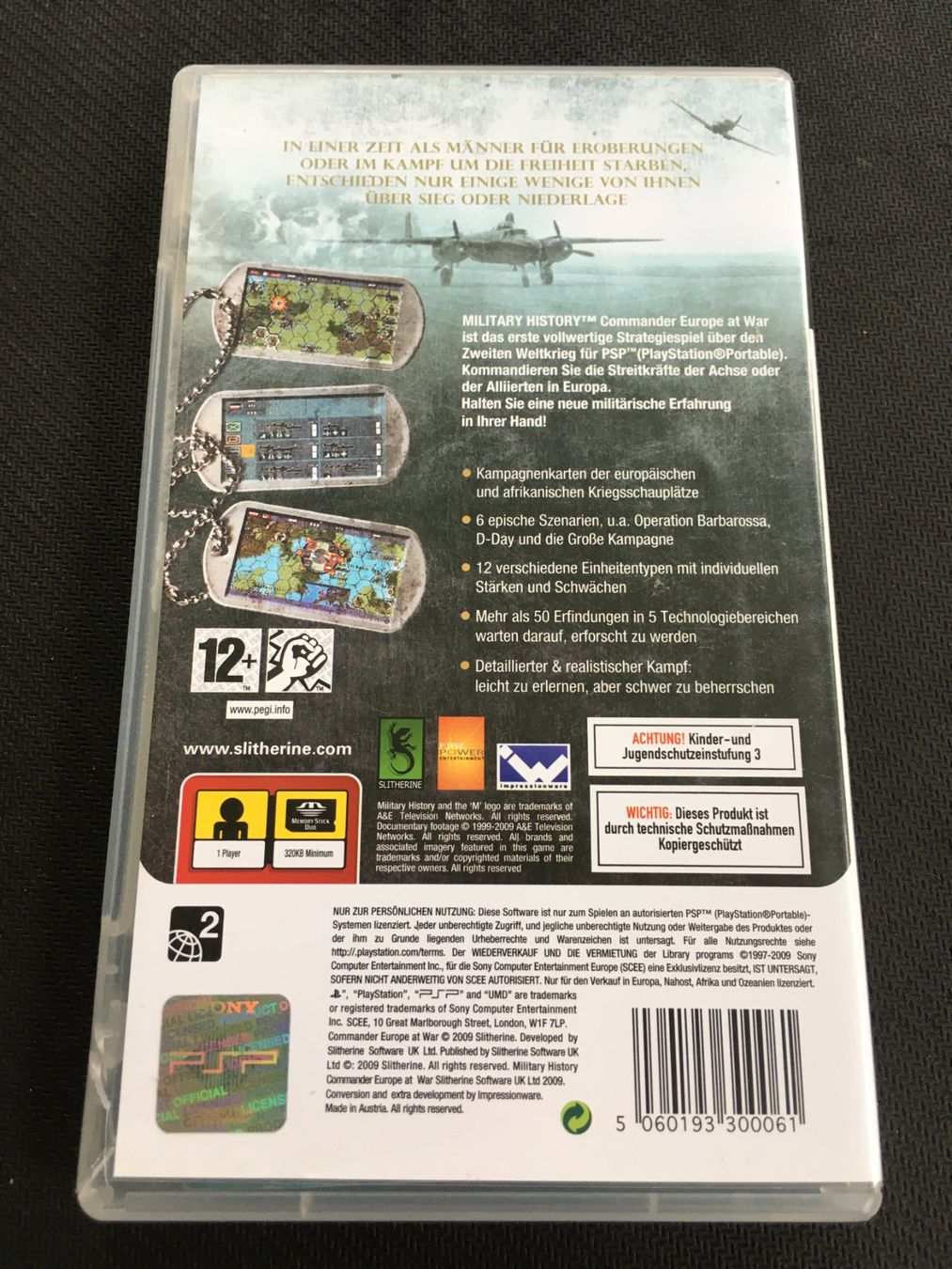 Sony Giochi: Commander Europe at war - PSP – Usato da St.Gallen venduto da Punktchen01 1