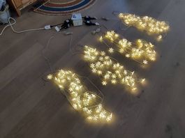 4er Set Weihnachtsbeleuchtung inkl. Fernsteuerung