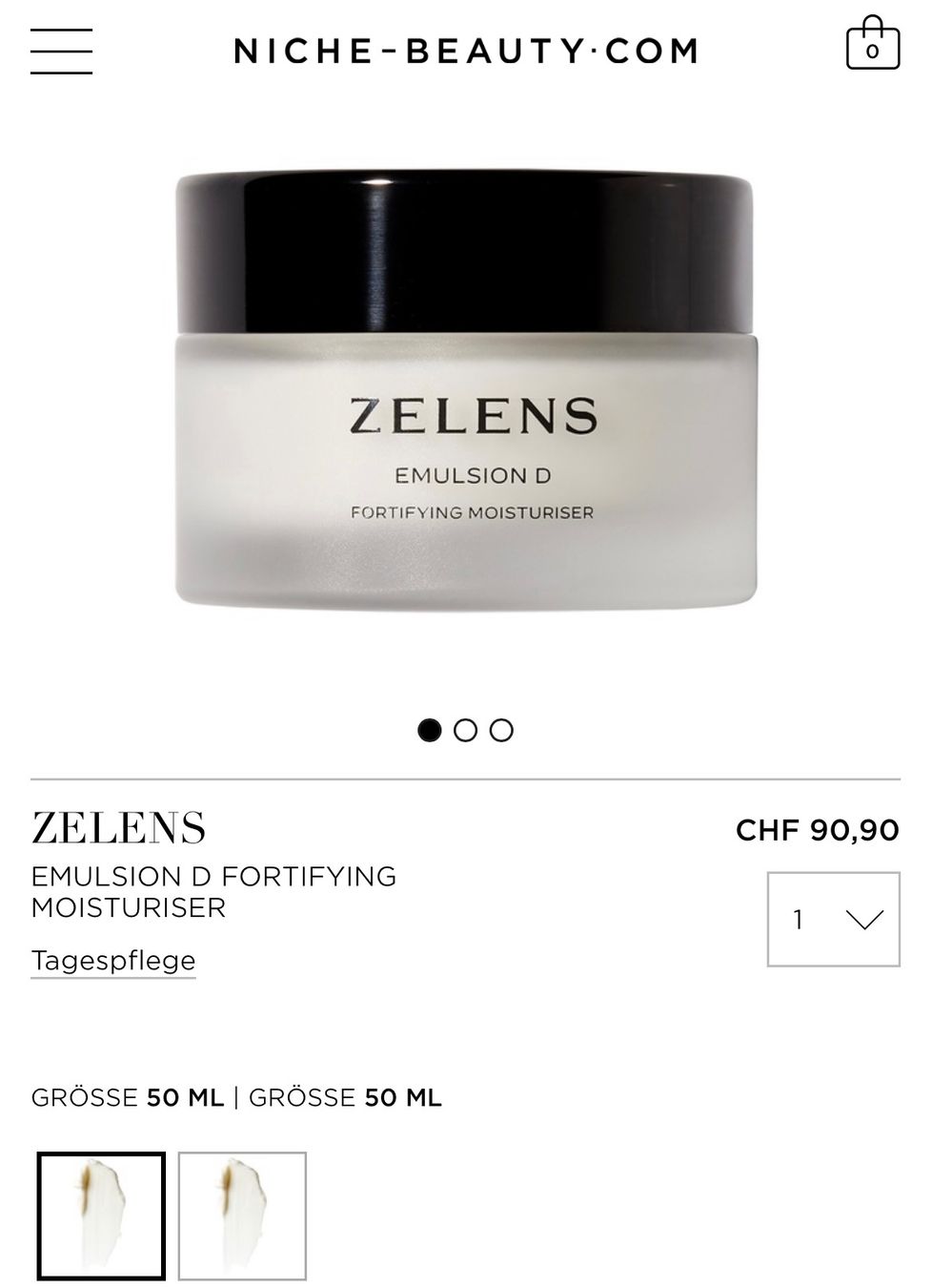 Gesichtspflege: ZELENS EMULSION D FORTIFYING MOISTURISER 30ML. (Tagespflege) – Neu und originalverpackt aus Zürich von deruja 2