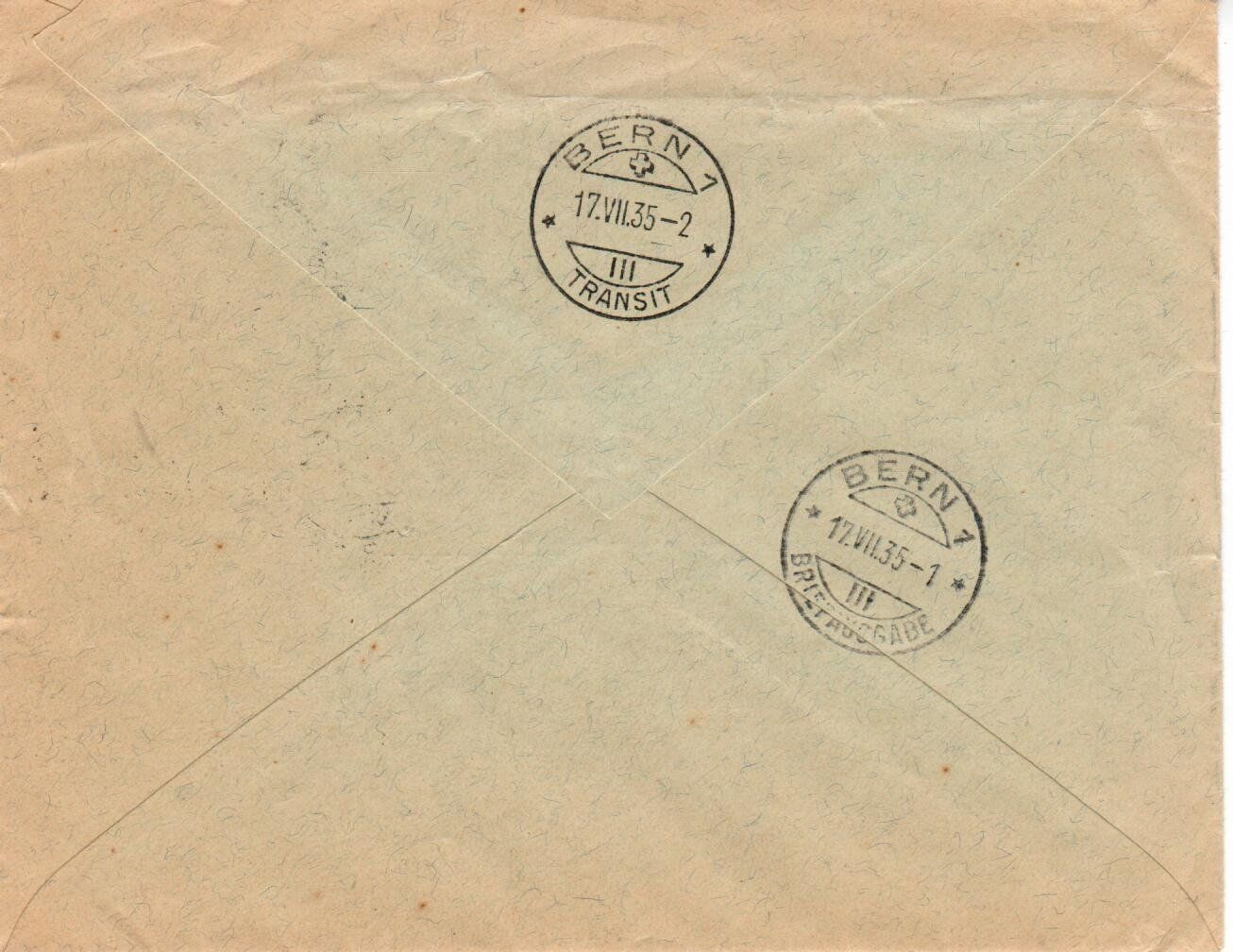 Tous les timbres: R - Brief Herrliberg 1935 – D'occasion à Wolhusen par Curver9 1