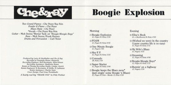 CDs: Che & Ray BOOGIE EXPLOSION Piano Blues CD signiert ! – Gebraucht aus Kandergrund von Sososo 3