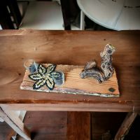 Einzigartige Dekoration  mit Holzwurzel aussergewöhnlich
