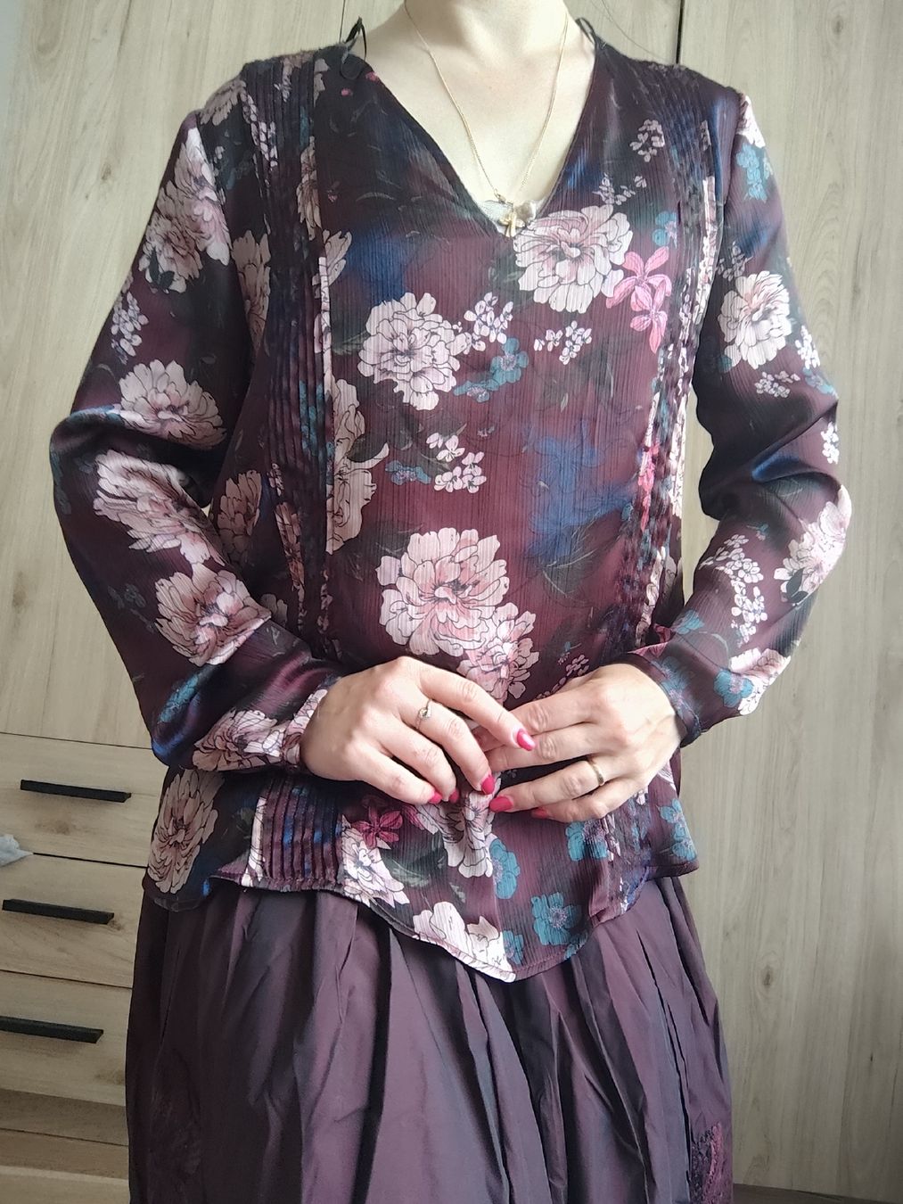 Zara Camicette: ZARA BASIC floral print blouse size L excellent condition – Usato da Mägenwil venduto da VintageGirly 1
