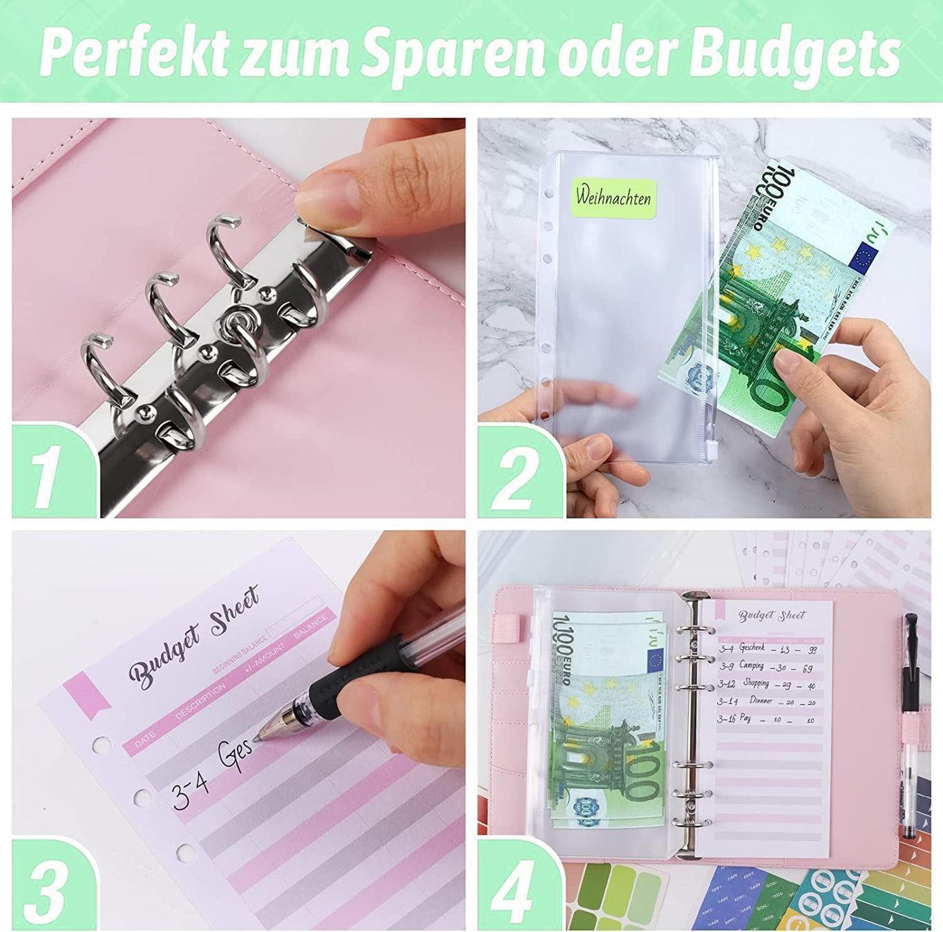 Blocchi: Budget Planner 6 Löcher mit Geldfächer – Nuovo (secondo la descrizione) da Thun venduto da Top32 3