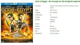 Gods of Egypt - Bluray