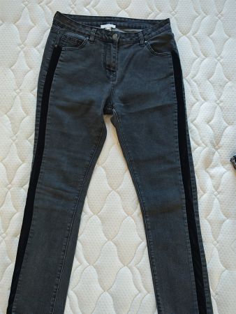 Jeans noirs Oroblù avec bandes en velours  Taille M