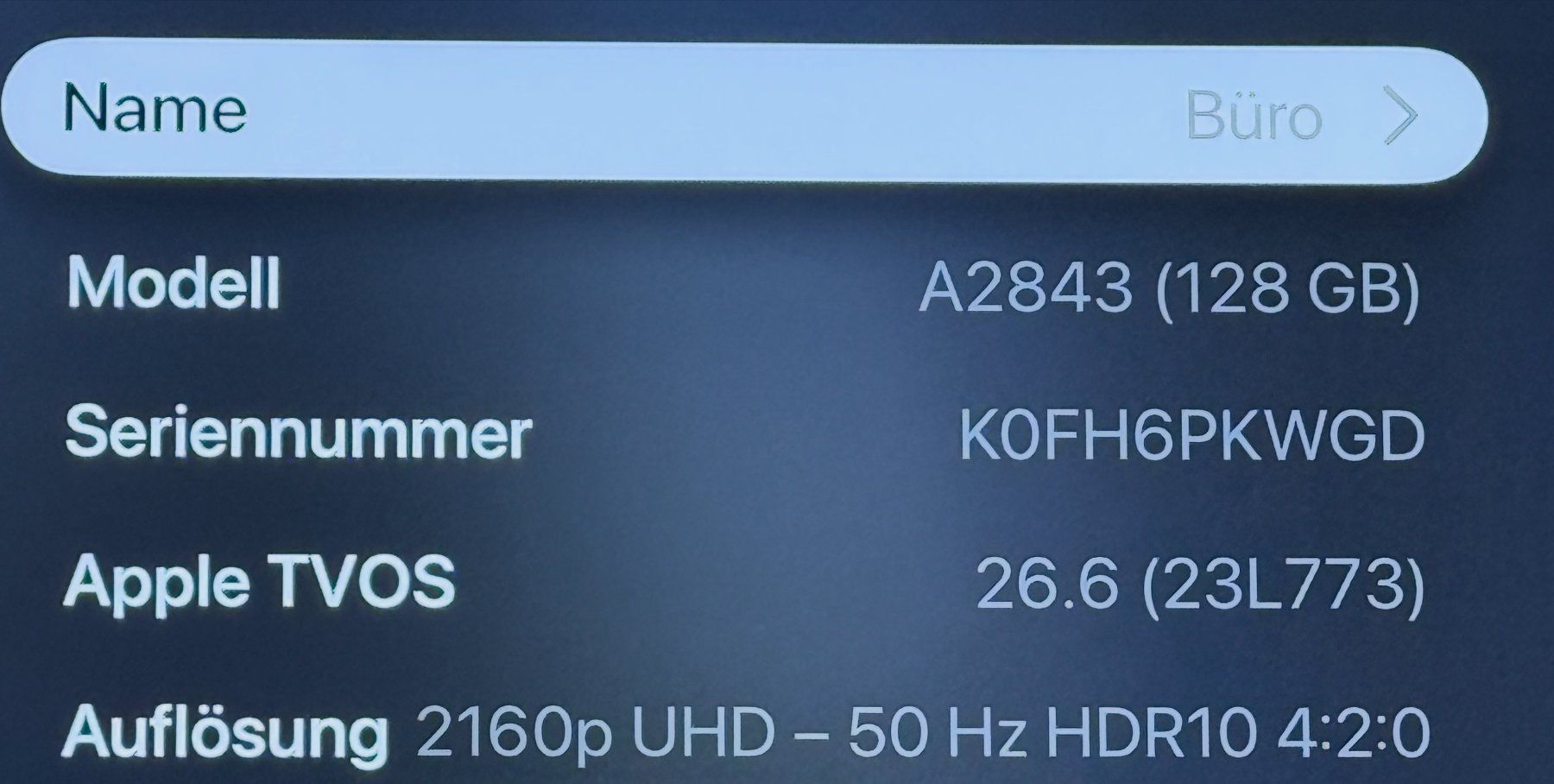 Apple Systèmes audio & multimédias: Apple TV 4K 128GB 3. Generation – D'occasion à Wallisellen par yas_fy7j 1