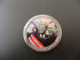 USA 1 Dollar Eisenhower - Kennedy meets Willy Brandt 1963
