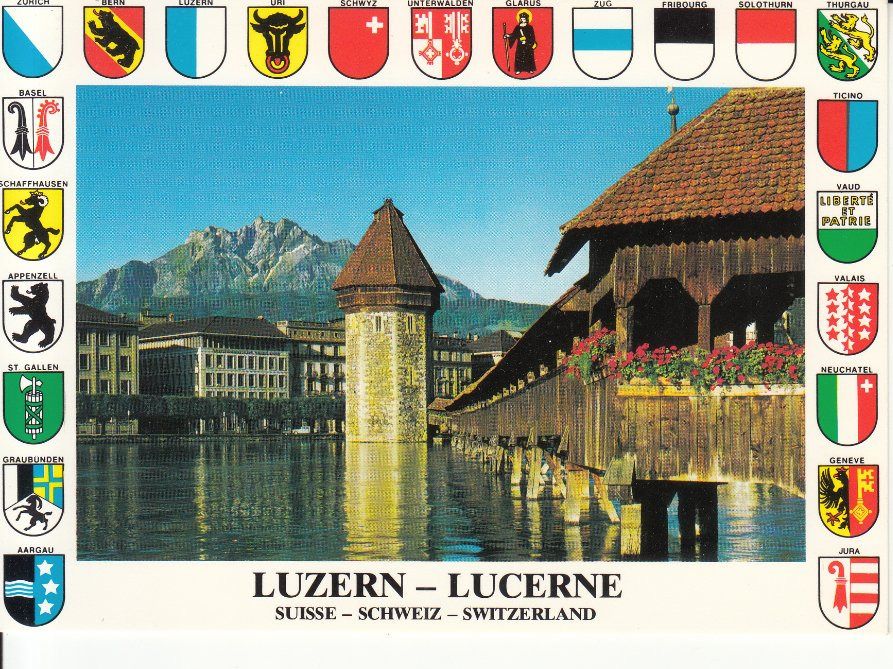 Cartoline postali: Luzern Kapellbrücke ca. 1980 – Usato da Bürglen TG venduto da StampGraf