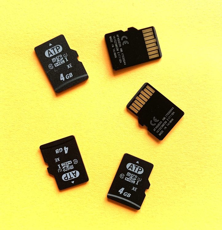 Micro SD Card 4GB , 5 Stück | Kaufen auf Ricardo