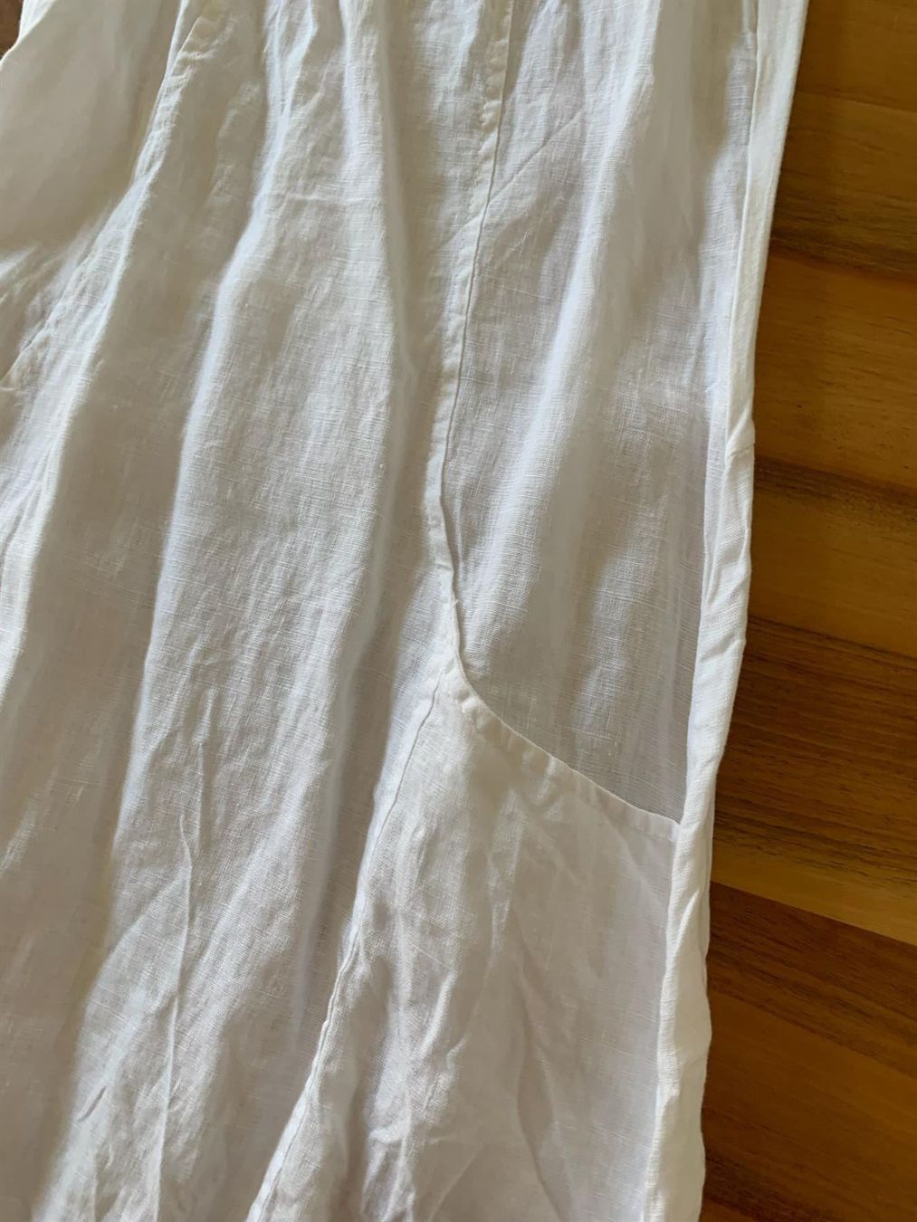 Kleider: Weisses Traum Leinenkleid Gr. S – Neu (gemäss Beschreibung) aus Meiringen von luanik 1