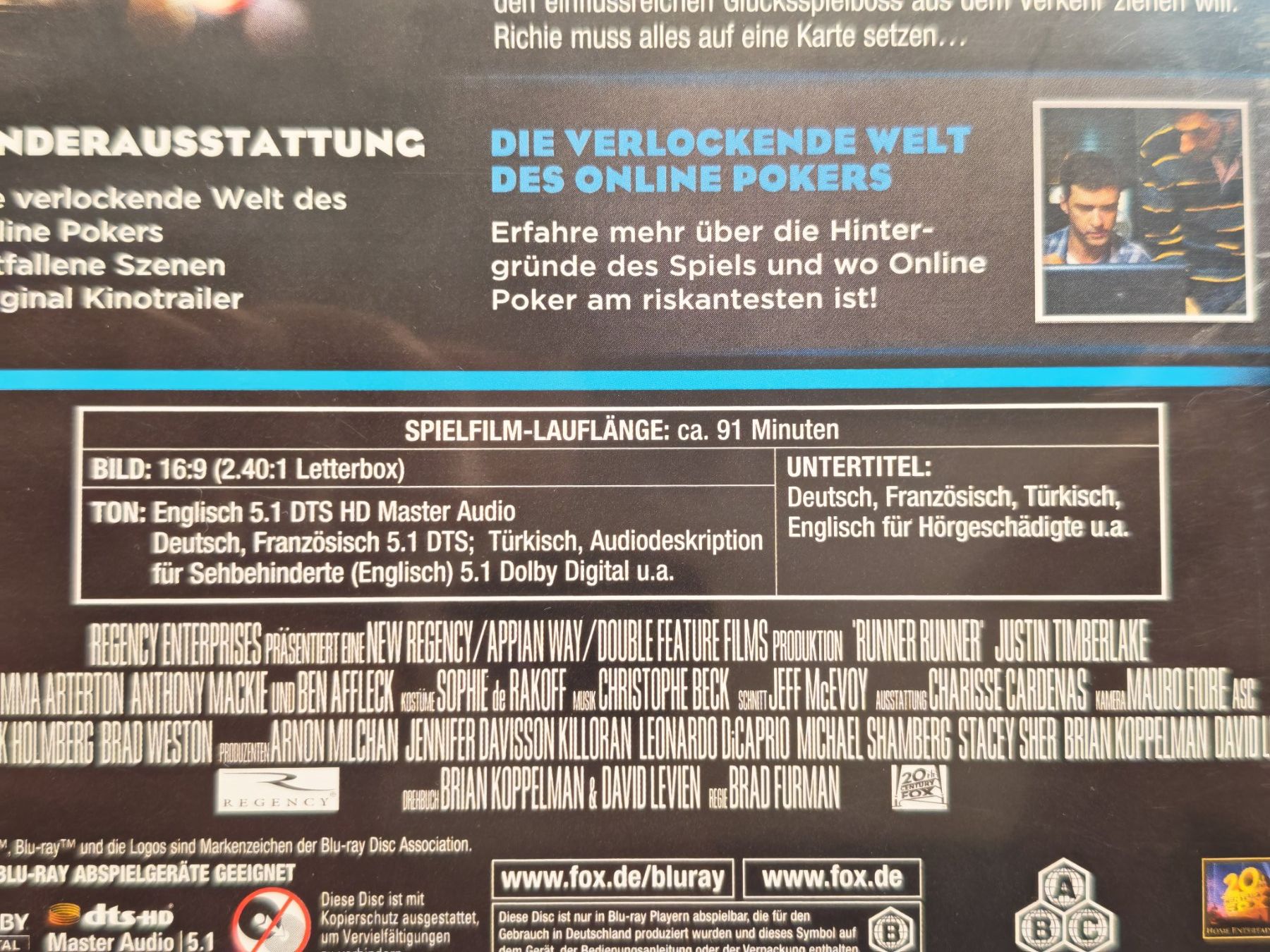 Alle DVDs: Runner Runner – Gebraucht aus Liestal von Kratzilla 3