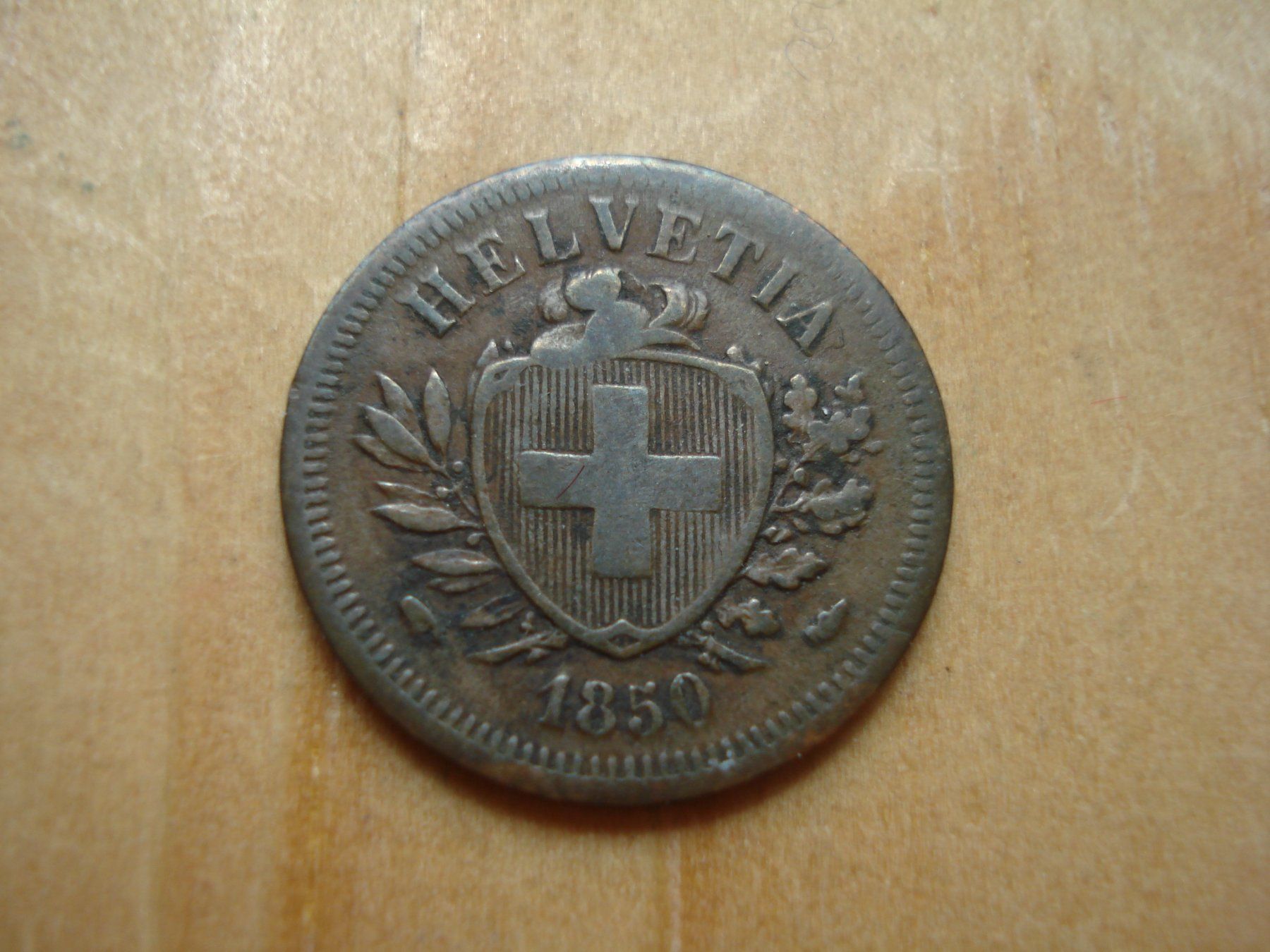 Tutti le monete: (N°5) 1 Rappen 1850 – Usato da Erlach venduto da Net-Coins