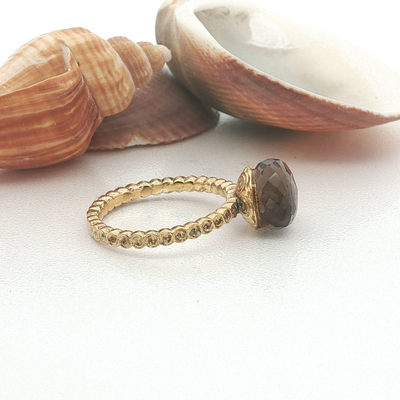 Olga Ribler Anelli: Rauchquarz Ring Silber Unikat 58 – Nuovo (secondo la descrizione) da Luzern venduto da Schmuckoutlet 2