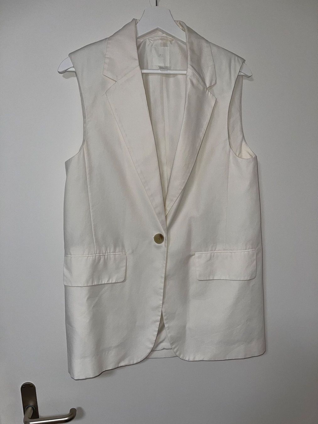 H&M Gilet & Giacche senza maniche: Weste Weiss H&M oversized XS – Usato da Zug venduto da MC2CC