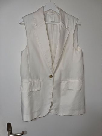 Weste Weiss H&M oversized XS