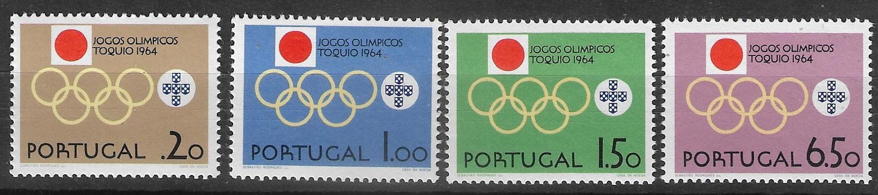 Tutti i francobolli: Portugal 968-971** postfrisch Olympia – Nuovo e nell'imballaggio originale da Ettingen venduto da Kartenplanet