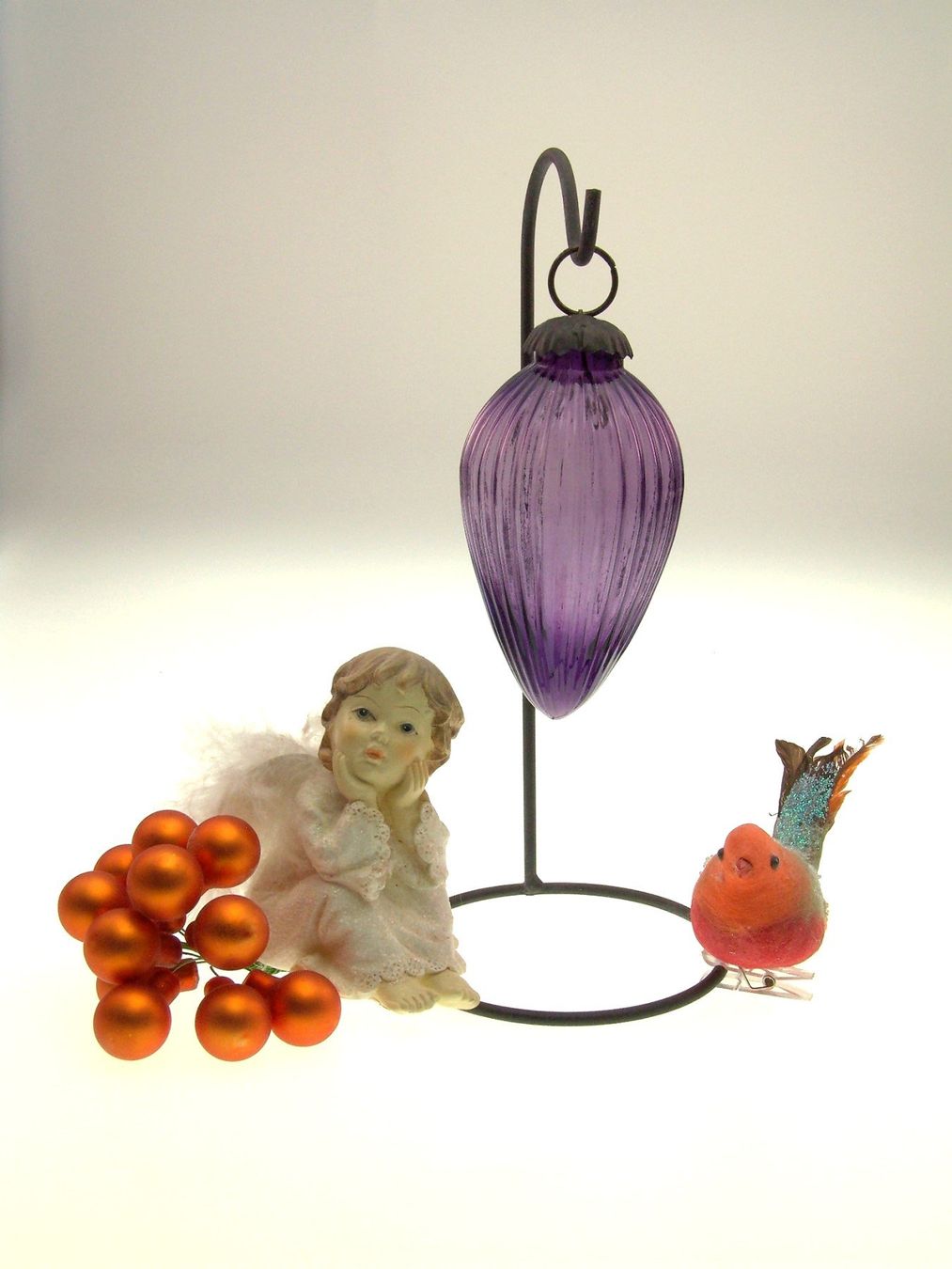 Tutte le decorazioni: Weihnachtskugel Glaspendel Biedermeier Stil massiv Glas – Usato da Langenthal venduto da Antik_Huesli 4