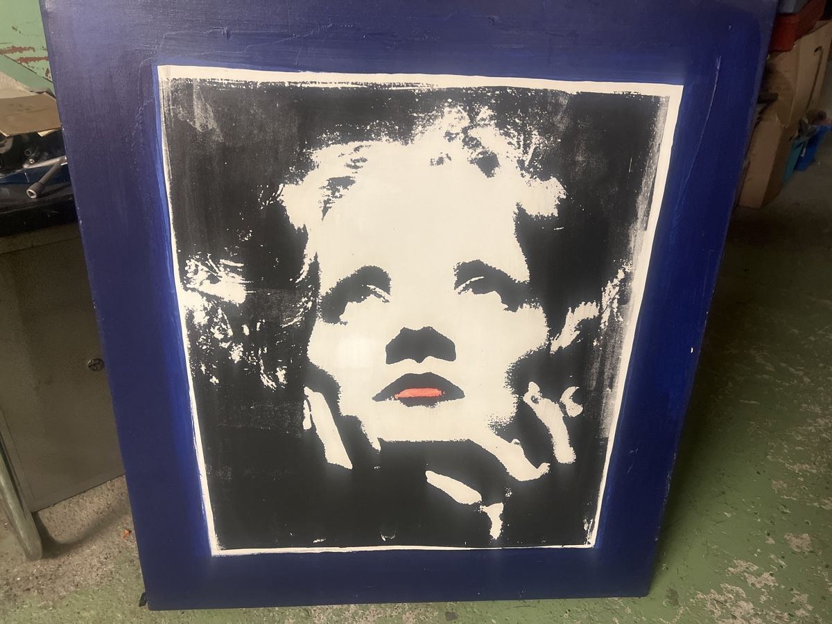 Dipinti: Gemälde Patrick Manzan ?2005, Unikat Marlene Dietrich – Usato da Rorschach venduto da TimelessTrading