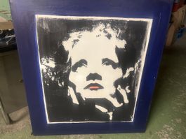 Gemälde Patrick Manzan ?2005, Unikat Marlene Dietrich