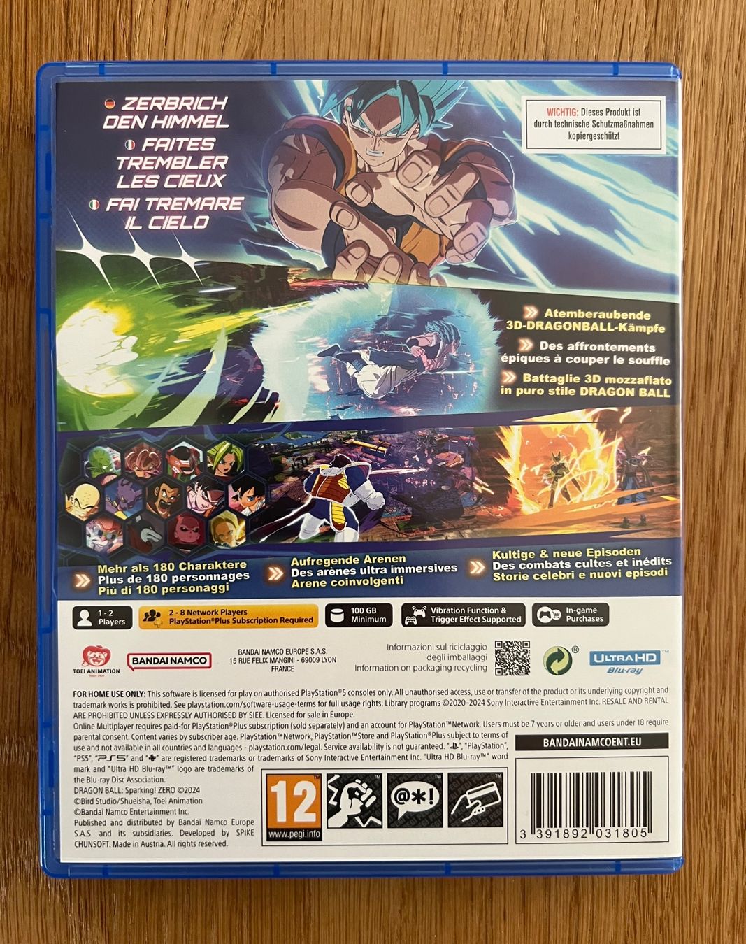 Jeux: Dragonball Sparking Zero | PS5 – D'occasion à Frenkendorf par astar09 1