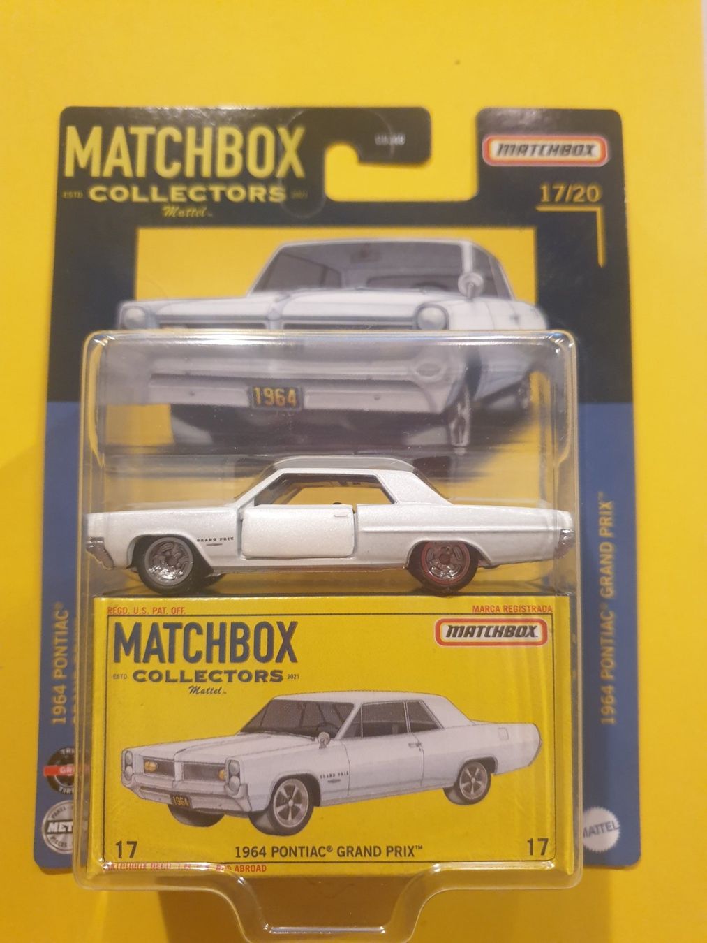 Matchbox Modellini d'auto: Matchbox 1964 PONTIAC GRAND PRIX – Nuovo e nell'imballaggio originale da Oftringen venduto da Rotor
