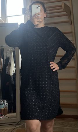 Marc Cain Kleid Gr. 36 mit Gurt - schwarz - Neuwertig