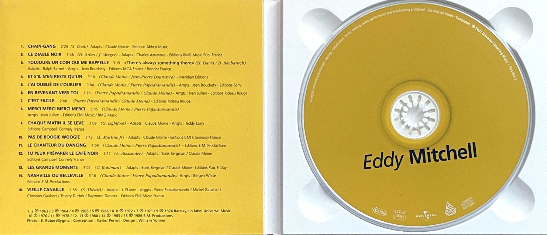 CDs: Eddy Mitchell CD Digipack - Best Of – Gebraucht aus Savagnier von Ne2065 2