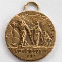 Medaille 29. Geb. Inf. Rgt. Skitag 1967 Militär