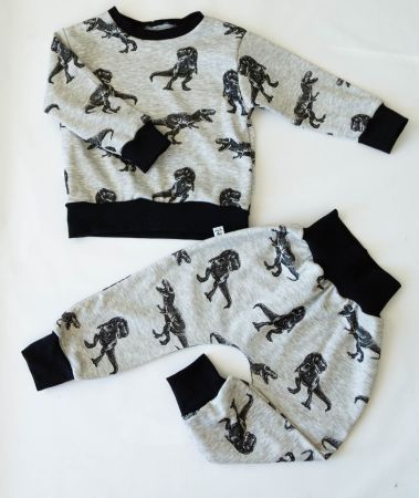 Winter/Fleece Pullover & Pumphose Set - Dino Gr.86/92- NEU