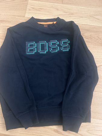 Hugo Boss Navy Cotton Sweater, Size S, Excellent!