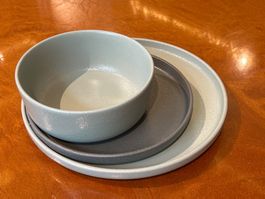 Geschirr Set Siana, 18 teilig, Pastellfarben, Top Zustand!