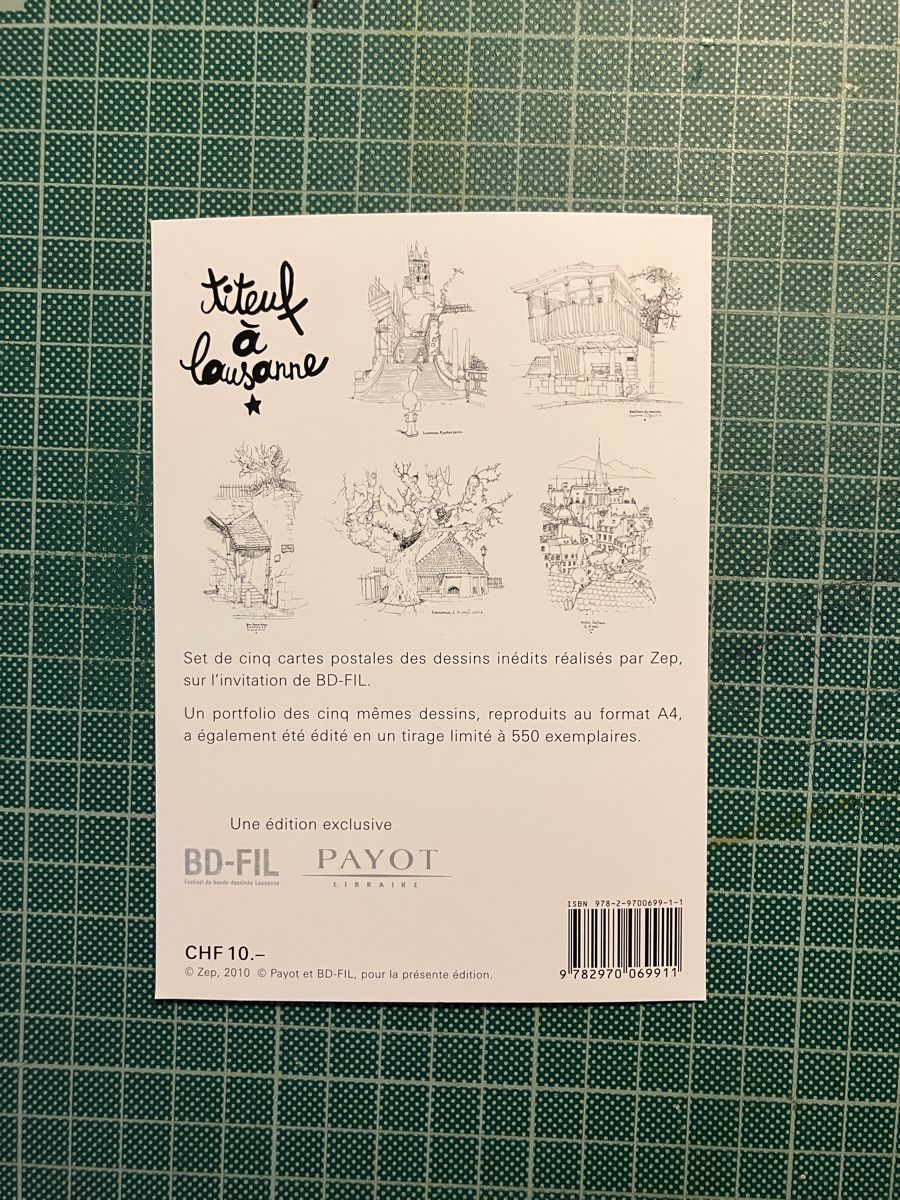 Ansichtskarten: Titeuf à Lausanne / portfolio – Gebraucht aus Genève von anthony___ch 6