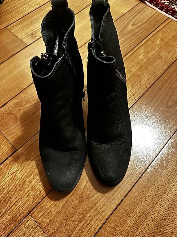 Scarpe da donna: Tamaris Schwarze Lederstiefel, Gr. 39 – Usato da Zuerich venduto da Am81 1