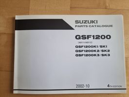 Suzuki GSF 1200 Ersatzteilekatalog, Banditen