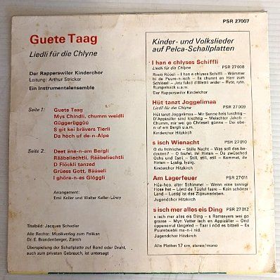 Dischi in vinile: Single: Kinderlieder – Usato da Uetikon am See venduto da Tomarrani 1