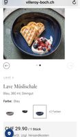 Villeroy&Boch "Lave" Müslischale, Blau, neuwertig! Top! (51)