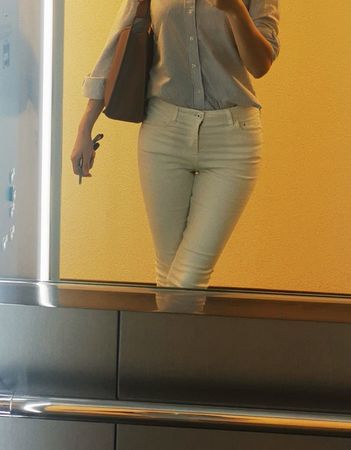 Zara Trafaluc Jeans weiss Grösse XS  Zustand sehr gut