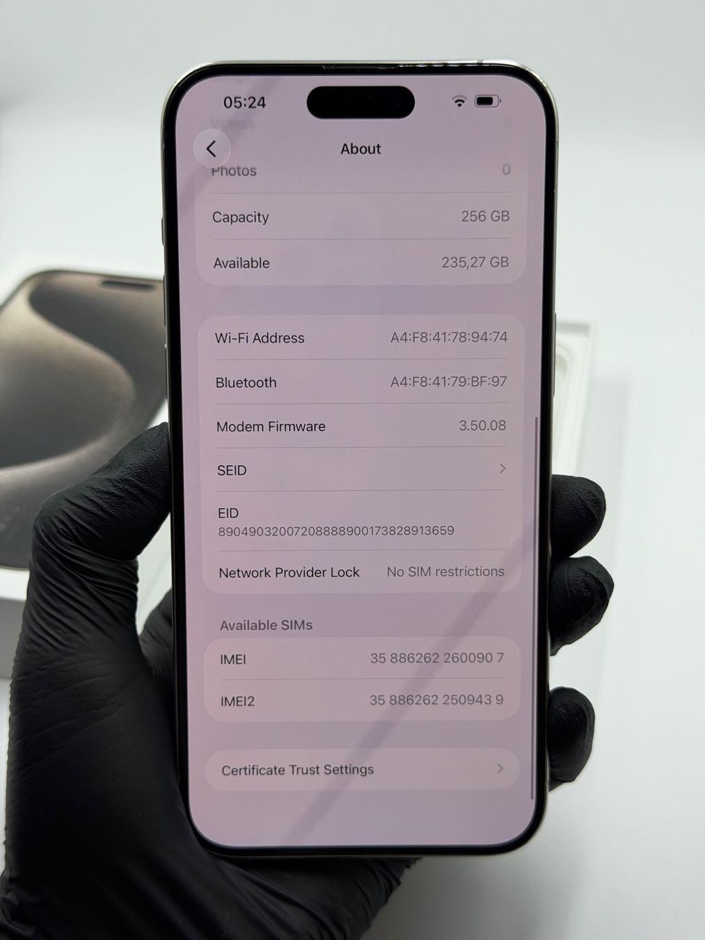 Apple Telefoni cellulari / Smartphones: IPhone 15Pro Max 256GB Weiss – Usato da Campocologno venduto da ReplaceHub 7