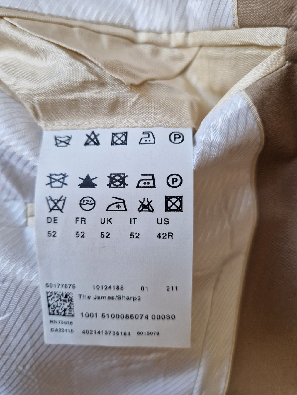 Hugo Boss Completi: Anzug Hugo BOSS, beige – Usato da Zollikon venduto da Tom2001 2