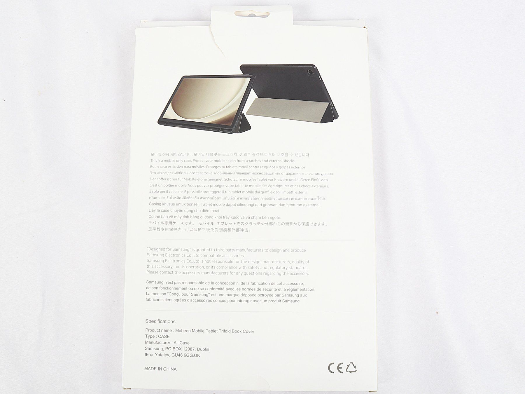 Covers & Taschen: MOBEEN Mobile Trifold Book Cover – Gebraucht aus Steinen von Restwert_Steinen 1