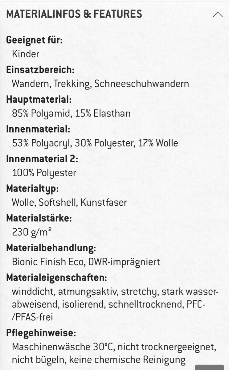 Pantaloni: Stoic gefütterte Softshellhose gr.116 – Usato da Ennetbürgen venduto da ybo_fp2b 1