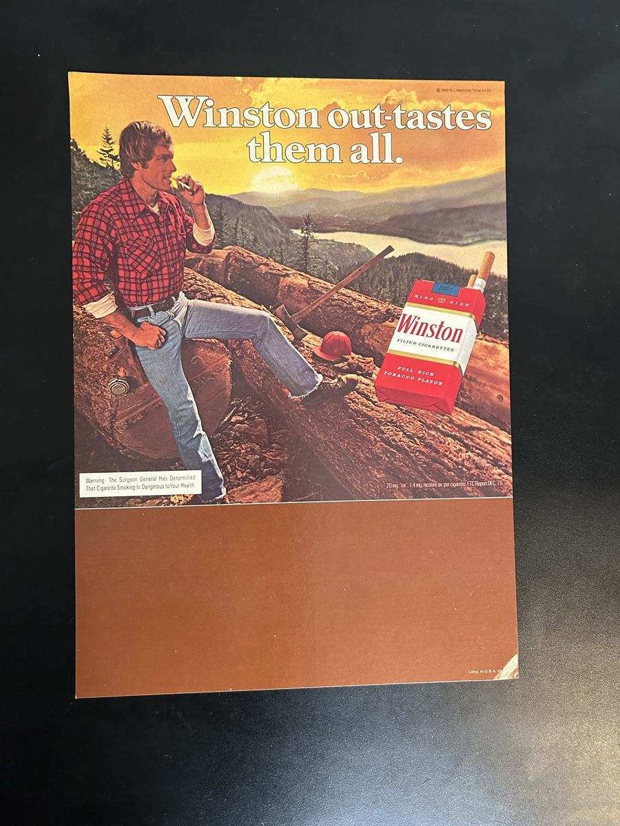 Winston Tabac à priser: Winston Zigaretten Werbung – D'occasion à Schliern b. Köniz par Trebesch 4