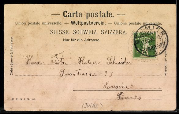 Cartoline postali: AK St. Imier, Ecole Ménagère – Usato da Berlin venduto da bartko-reher 1