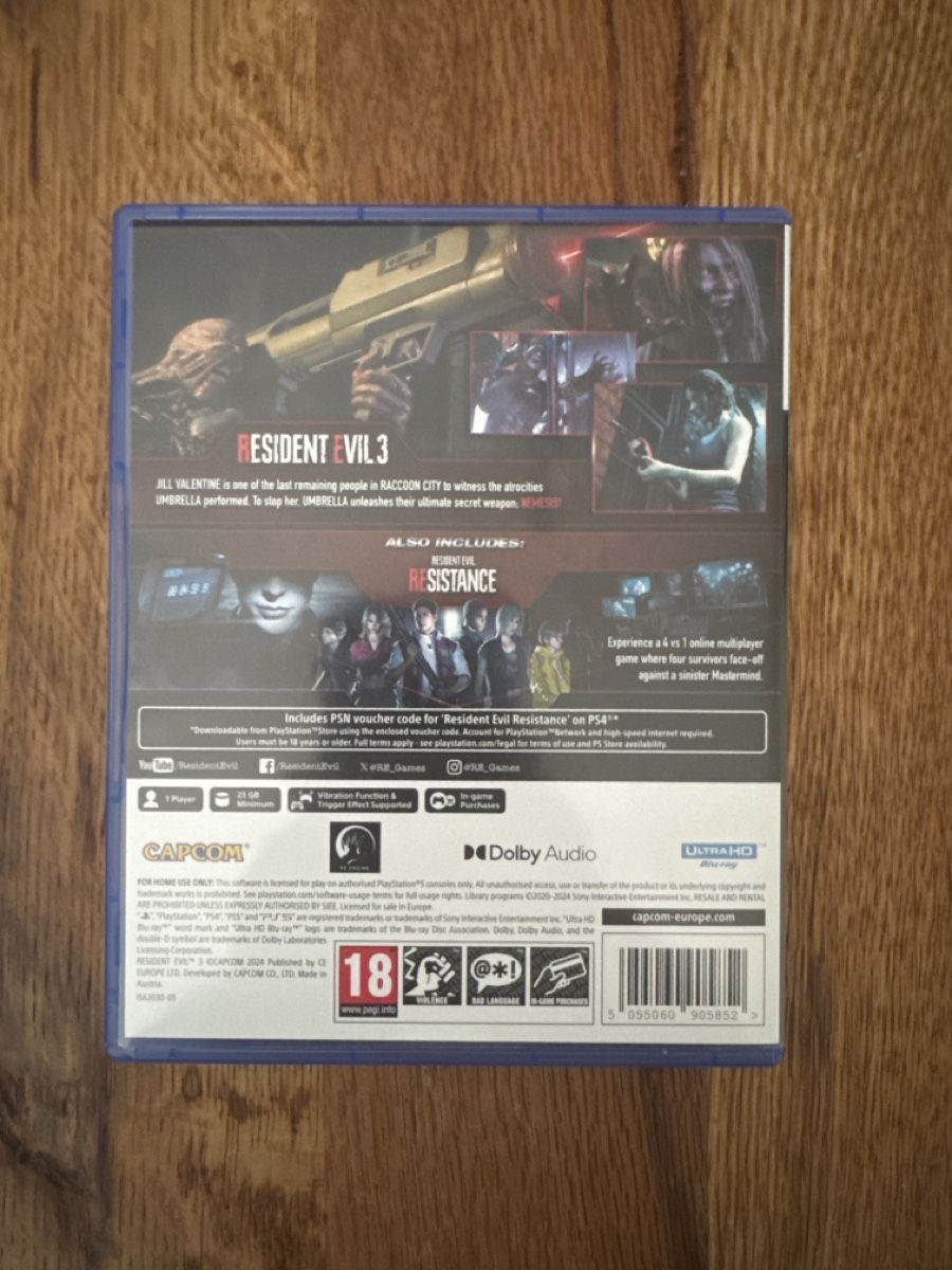 Capcom Spiele: Resident Evil 3 PS5 (neuwertig) – Neu (gemäss Beschreibung) aus Kollbrunn von Hmh4u 2